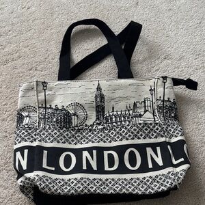 London Skyline Canvas Tote Bag
